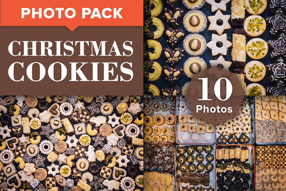 手工制作圣诞曲奇精品照片 Christmas Cookies – Photo Bundle插图