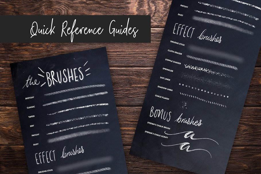 粉笔字体PS笔刷 Chalk Dust – Photoshop Lettering Kit插图2