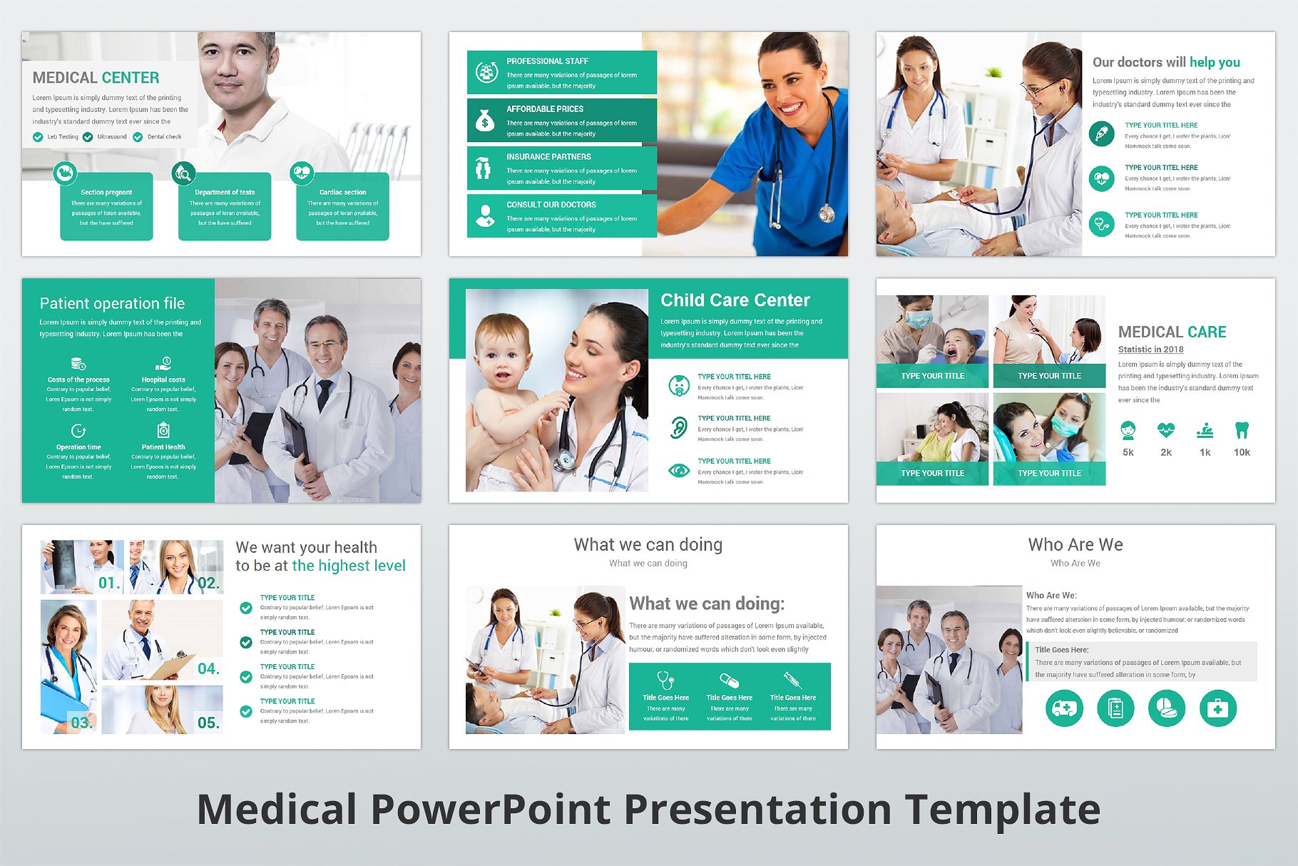 高品质医疗行业演示的PPT模板下载 Medical PowerPoint Template [pptx]插图(9)