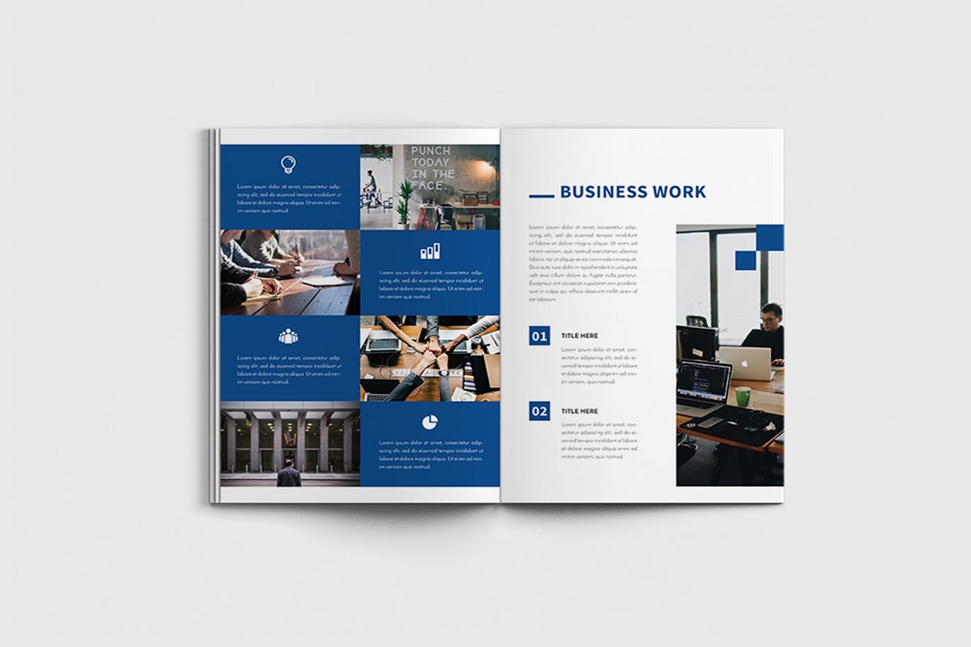 商业计划书/企业简介宣传画册设计模板 Walkers – A4 Business Brochure Template插图5