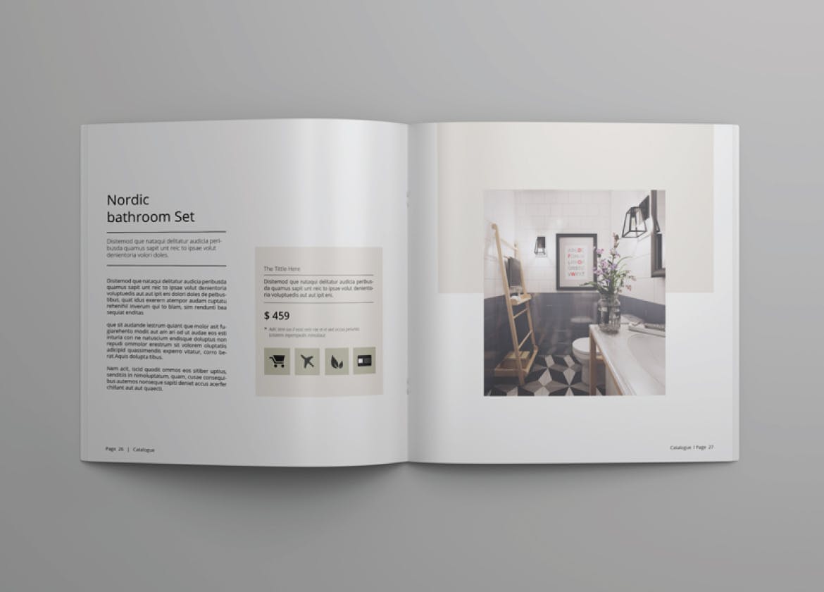 方形多用途产品目录设计模板v4 Square Catalogue Template Vol. 4插图(8)