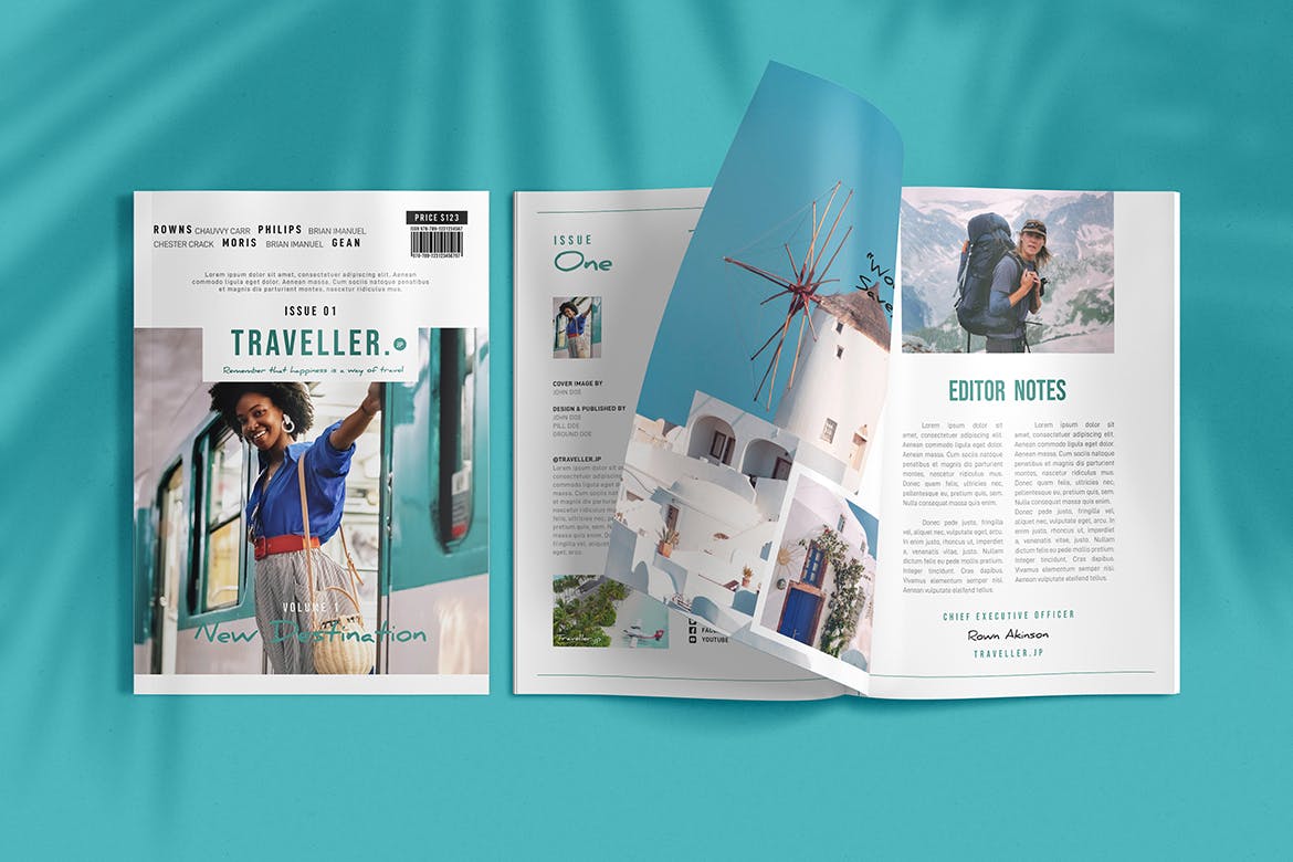 时尚高端简约多用途的高品质旅游旅行画册品牌手册杂志房地产楼书设计模板（indd）插图(2)
