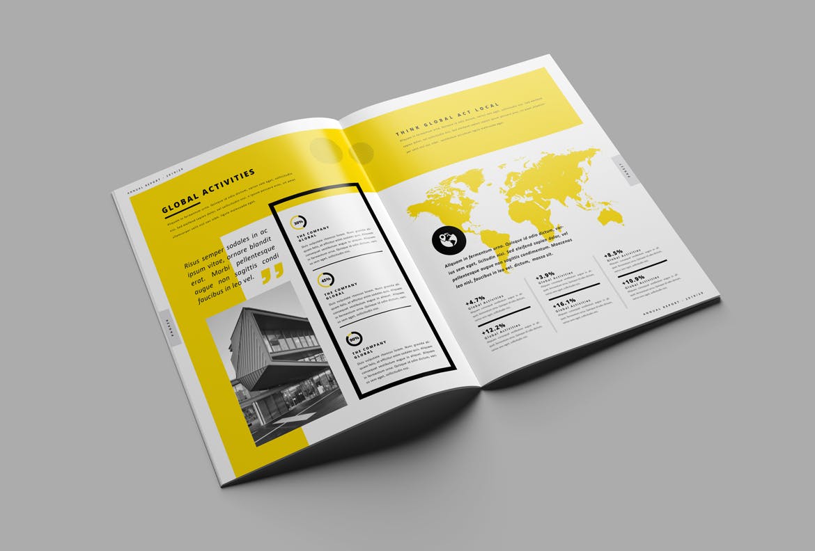 企业年度报告/市场年终报告设计模板 Annual Report插图9