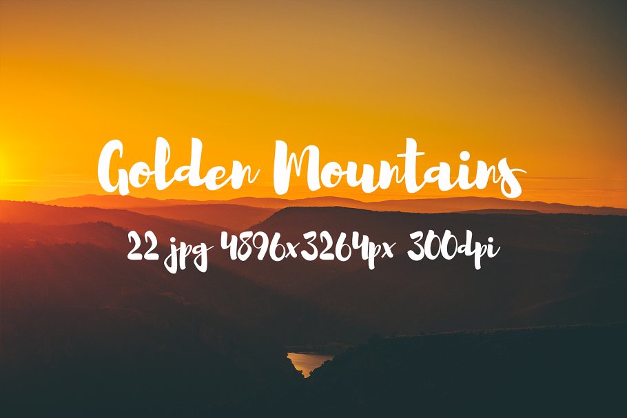 高清落日余晖山脉图片合集 Golden Mountains photo pack插图(10)