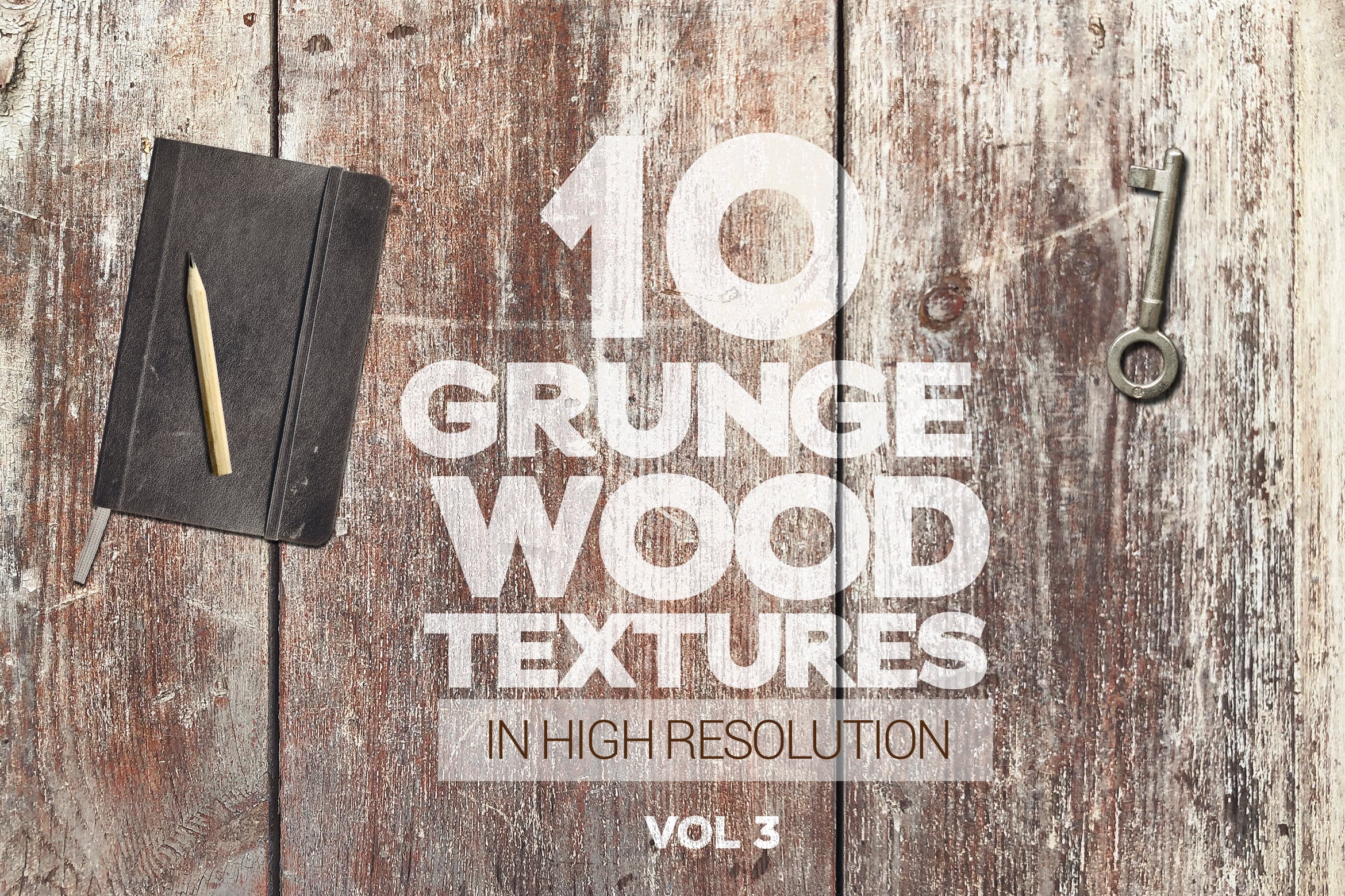 10张古老木地板高清照片图片背景素材v3 Grunge Wood Textures x10 Vol 3插图
