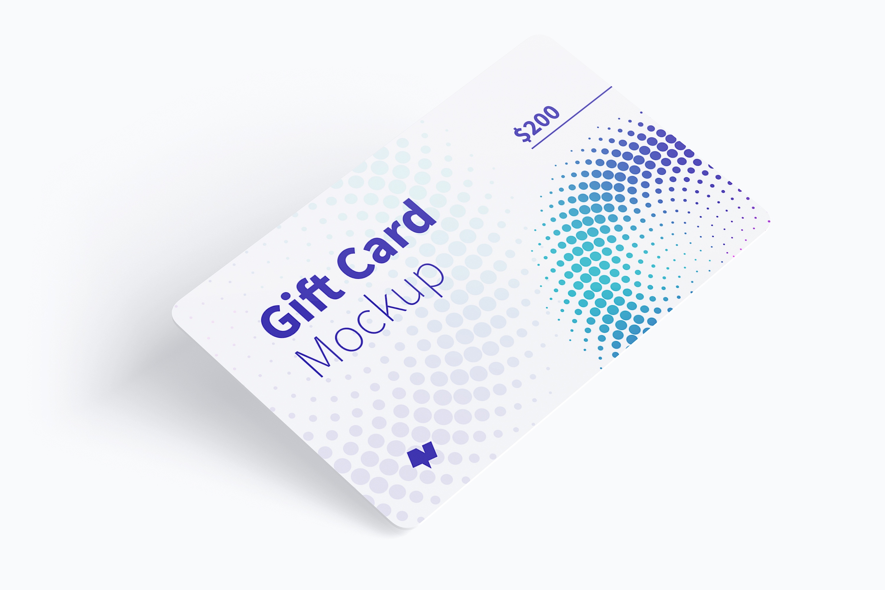 礼品积分卡设计制作效果图样机01 Gift Card Mockup 01插图(1)