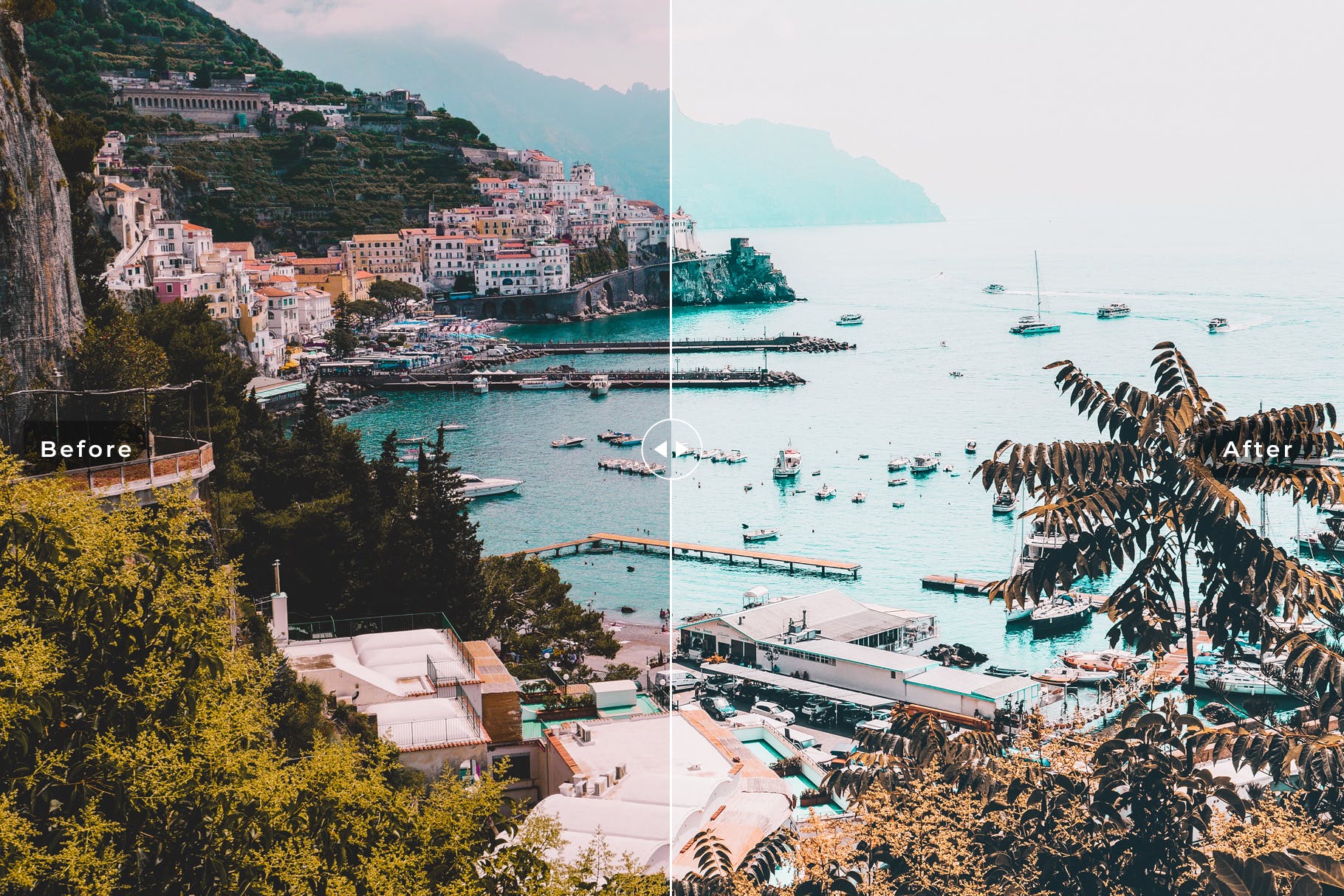 沙滩海景摄影后期处理LR调色预设 Amalfi Coast Mobile & Desktop Lightroom Presets插图5