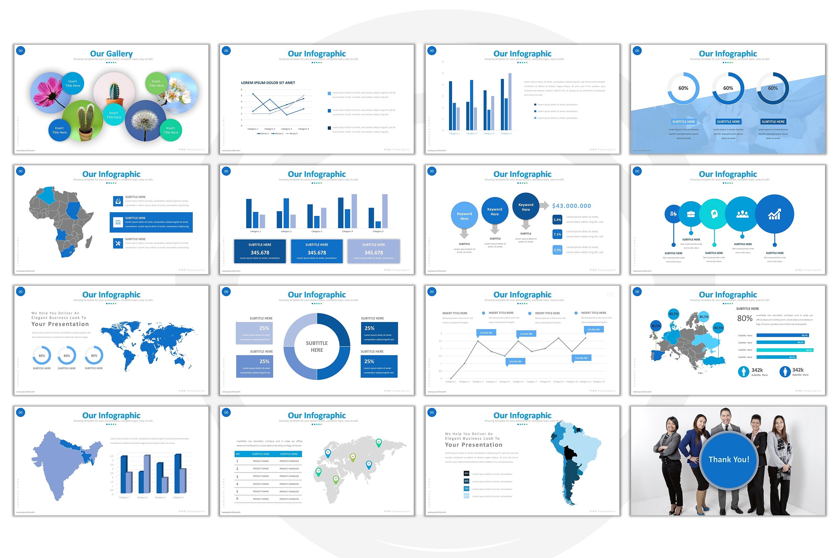 高端蓝色商业商务提案powerpoint幻灯片设计模板（ppt）插图3