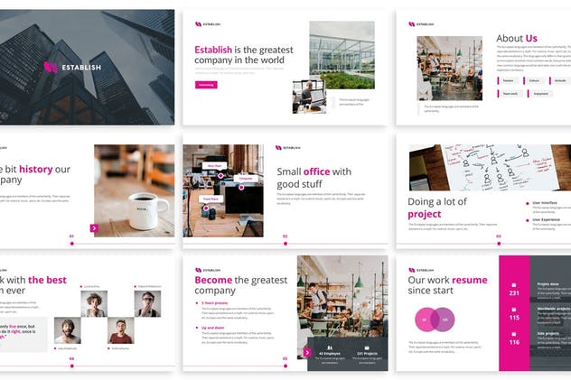 创意互联网项目演示Keynote幻灯片模板 Establish – Creative Keynote Template插图(1)