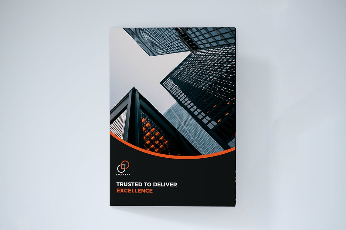双折页业务/企业宣传传单设计模板 Bifold Business Brochure插图1