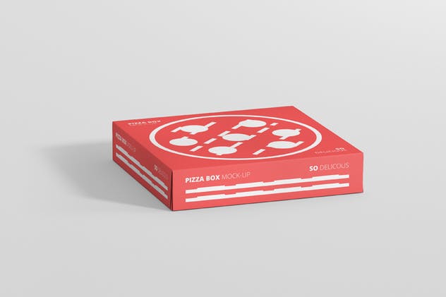 美味披萨外带包装盒子样机模板 Pizza Box Mockup – Double Pack Supermarket Edition插图(4)