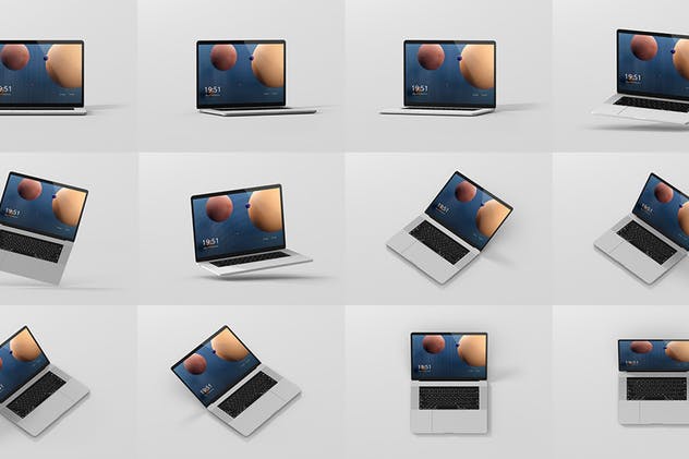 高分辨率笔记本电脑样机 Laptop Screen Mockup插图(14)