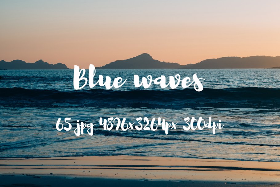 湖光山色高清照片素材 Blue waves photo pack插图24