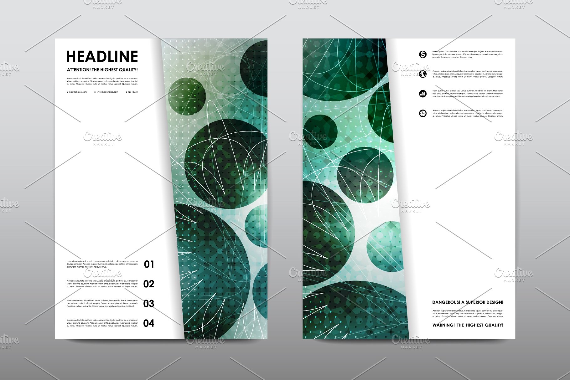 50+企业画册模板合集 50+ Business Brochures Bundle插图(22)