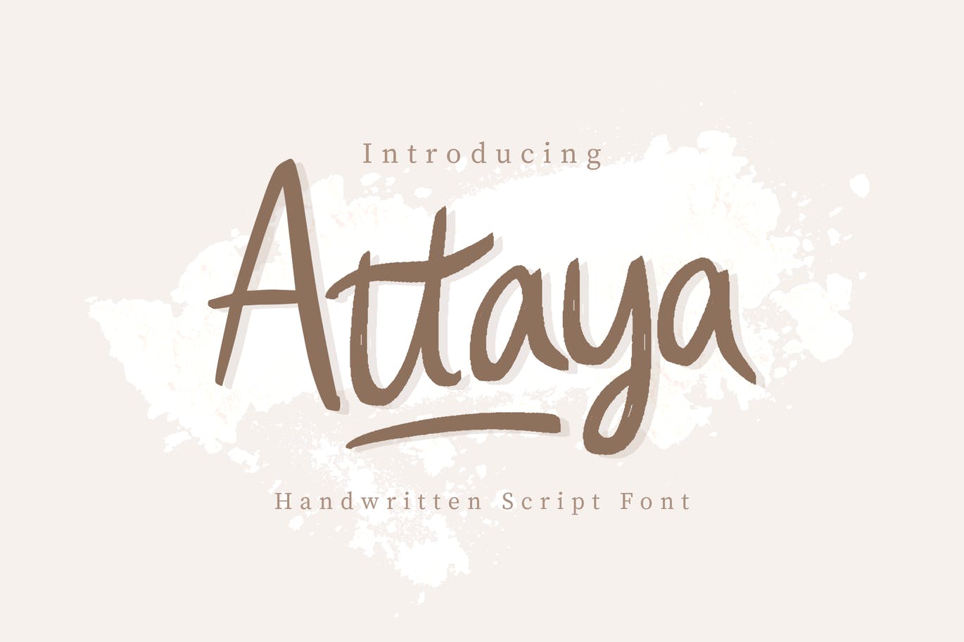 可爱有趣的英文手写印刷字体下载 Attaya Handwritten Font插图