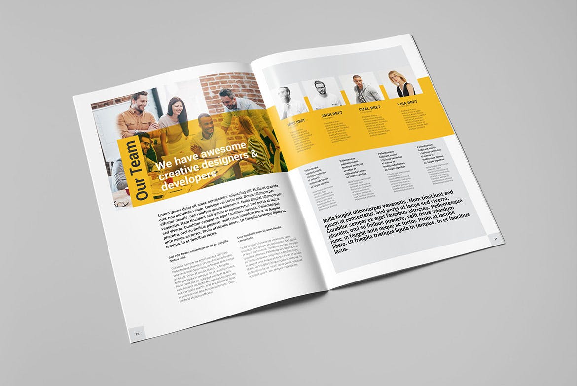 创意设计公司宣传画册设计模板 Malibu Brochure插图(8)