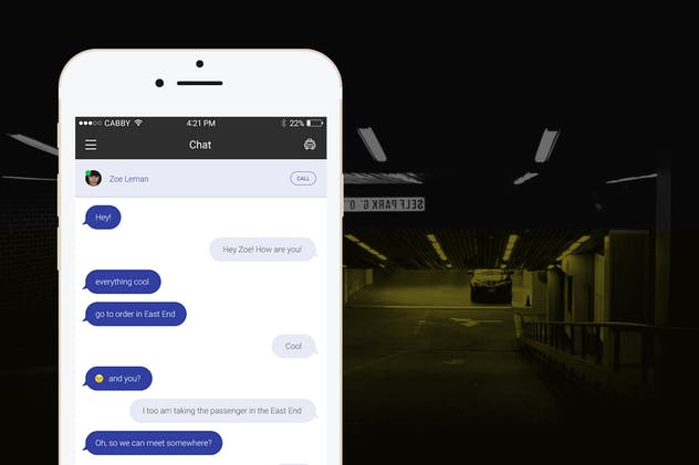 打车应用APP UI套件出行应用UI模板 Cabby — Taxi Service Mobile App UI插图5