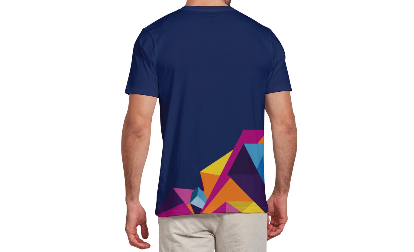 男士T恤设计模特上身正反面效果图样机模板v3 T-shirt Mockup 3.0插图6