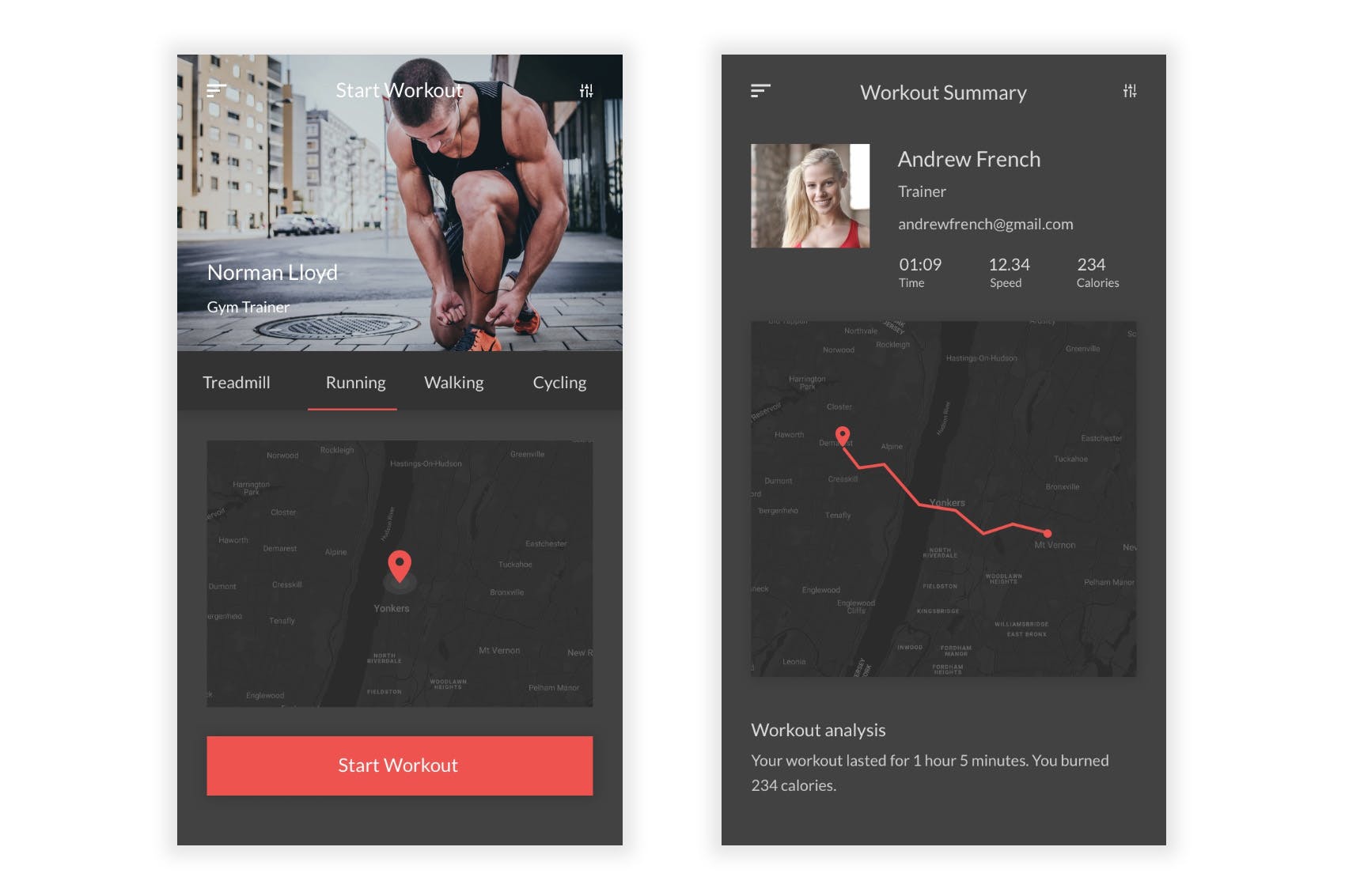 健身运动主题APP应用UI设计套件for Adobe XD Anuk – Fitness & Workout Adobe XD UI Kit插图(4)