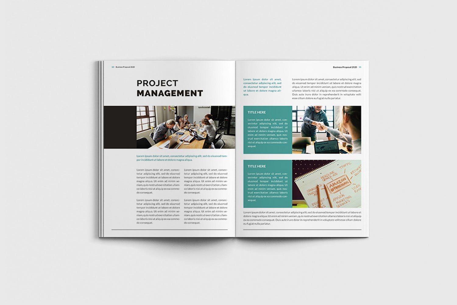 项目管理提案/项目介绍宣传画册设计模板 Mager – A4 Management Proposal Template插图5