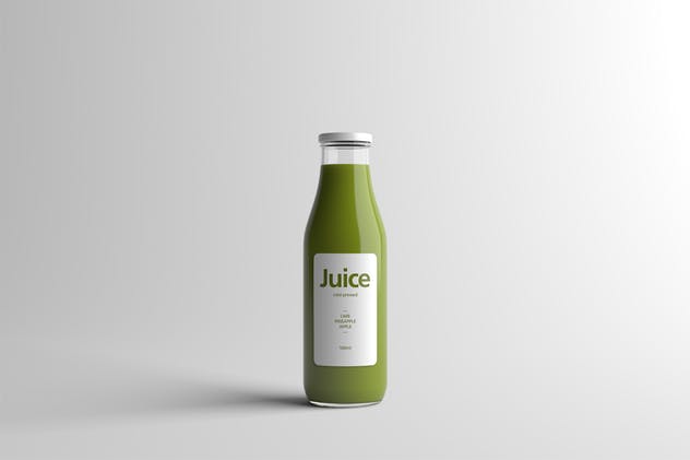 果汁玻璃瓶外观设计样机模板 Juice Bottle Packaging Mock-Up插图(8)