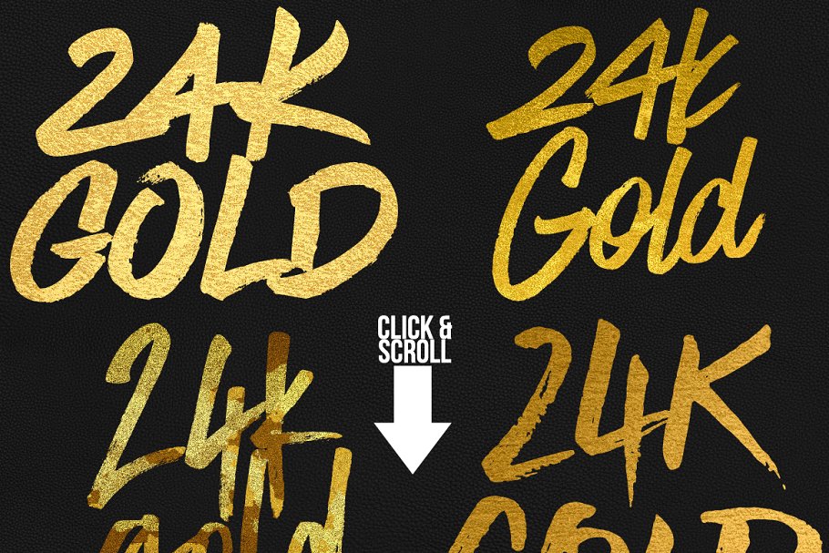 500款奢华金箔风格图层样式[3.75GB] 500 Gold Foil Layer Styles Photoshop插图3