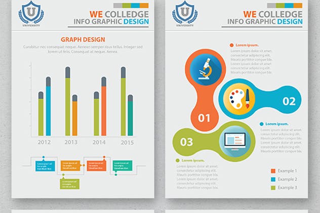 17页教育培训行业信息图表设计模板 Education Infographic 17 Pages Design插图4