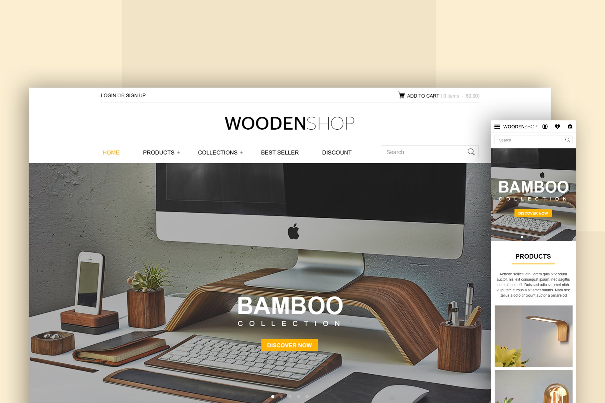 零售电商平台网上商城UI设计模板 Retail – Web UI Design Concept插图