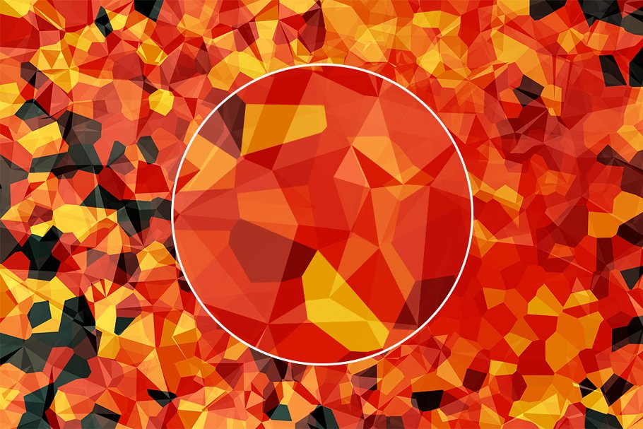 彩色多边形背景素材 Colorful Polygonal Backgrounds插图(2)