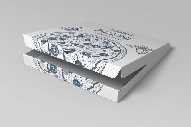 披萨外带包装纸盒样机 Pizza Box Mockup插图(11)