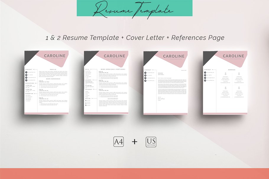 10合一简历模板合集 10 in 1 Resume Templates Bundle插图(3)