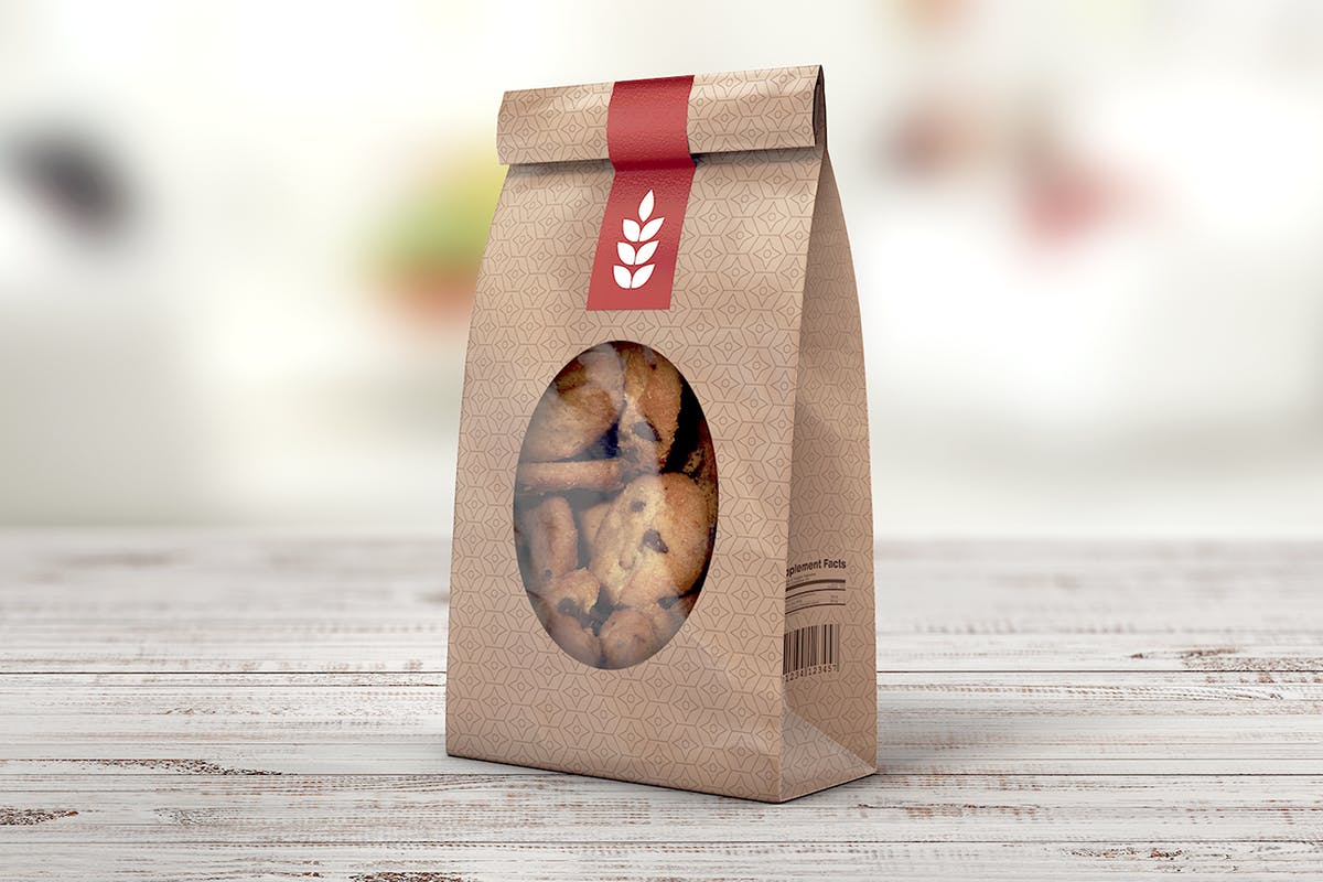 纸袋食物包装外观样机 Paper Bag MockUp插图