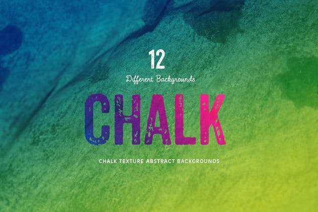 抽象彩色粉笔纹理背景素材 Chalk Texture Backgrounds插图(5)