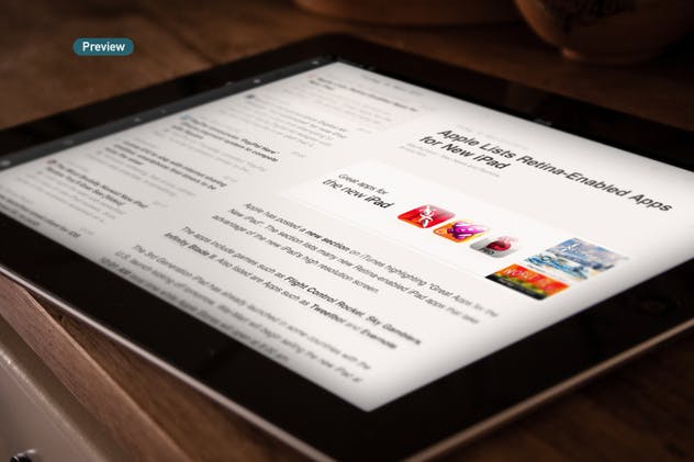 平板APP应用界面设计演示样机模板 Black iPad Tablet App UI Mock-Up插图(8)