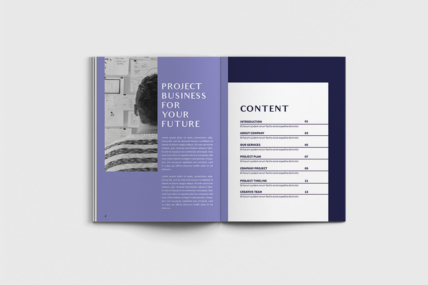 项目规划设计方案/项目解决方案画册设计模板 Exposina – A4 Business Brochure Template插图(1)