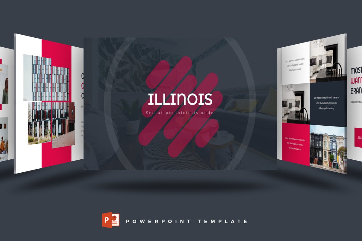企业商务/个人多用途PPT演示文稿设计模板 Illionis – Powerpoint Template插图