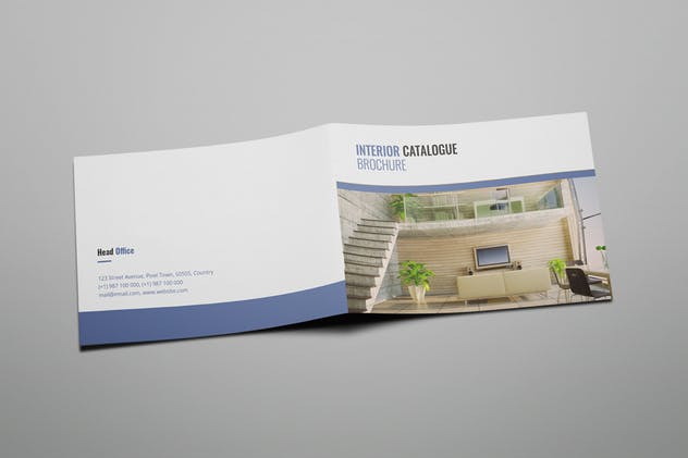 20页室内装修设计公司宣传画册设计INDD模板 Zues – Interior Brochure Template插图2