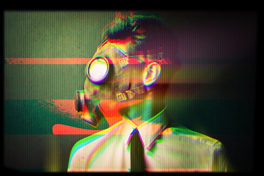 故障艺术效果PS动作 Glitch Art Creation Kit插图(3)