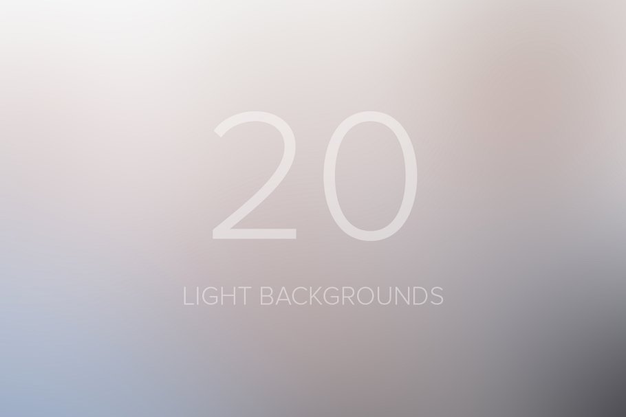 20个模糊渐变背景素材 Light Blurred Backgrounds插图
