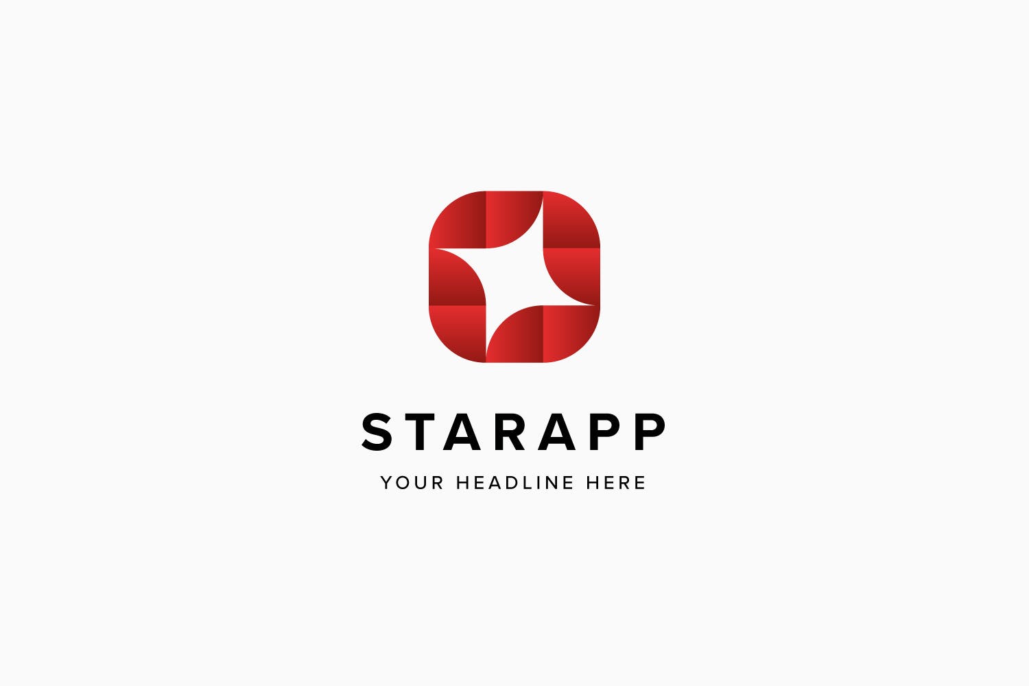 星级APP评选Logo标志设计模板素材 Star App Logo Template插图(3)