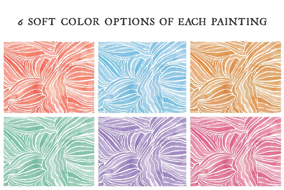 手绘水彩图案纹理合集 Hand Painted Watercolor Textures插图6