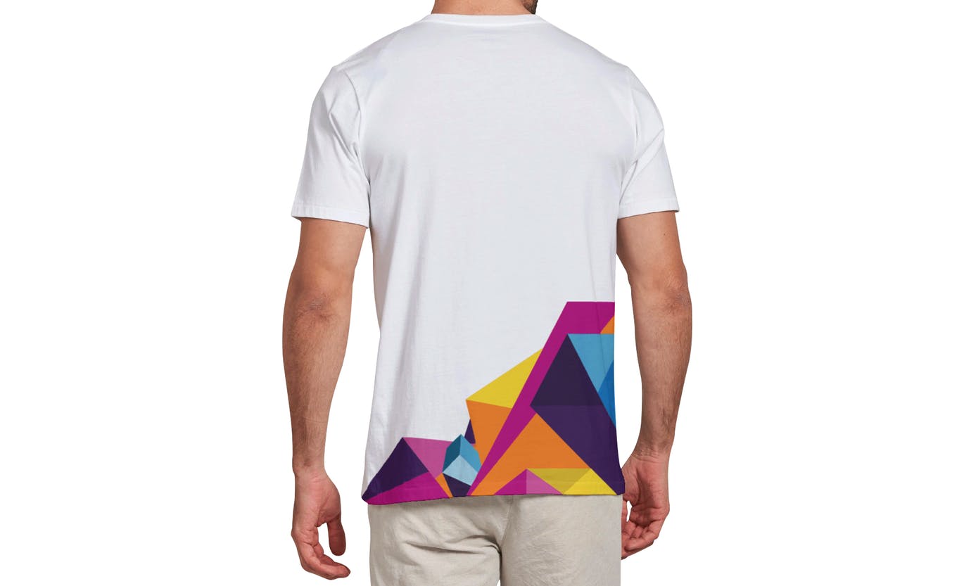 男士T恤设计模特上身正反面效果图样机模板v3 T-shirt Mockup 3.0插图3