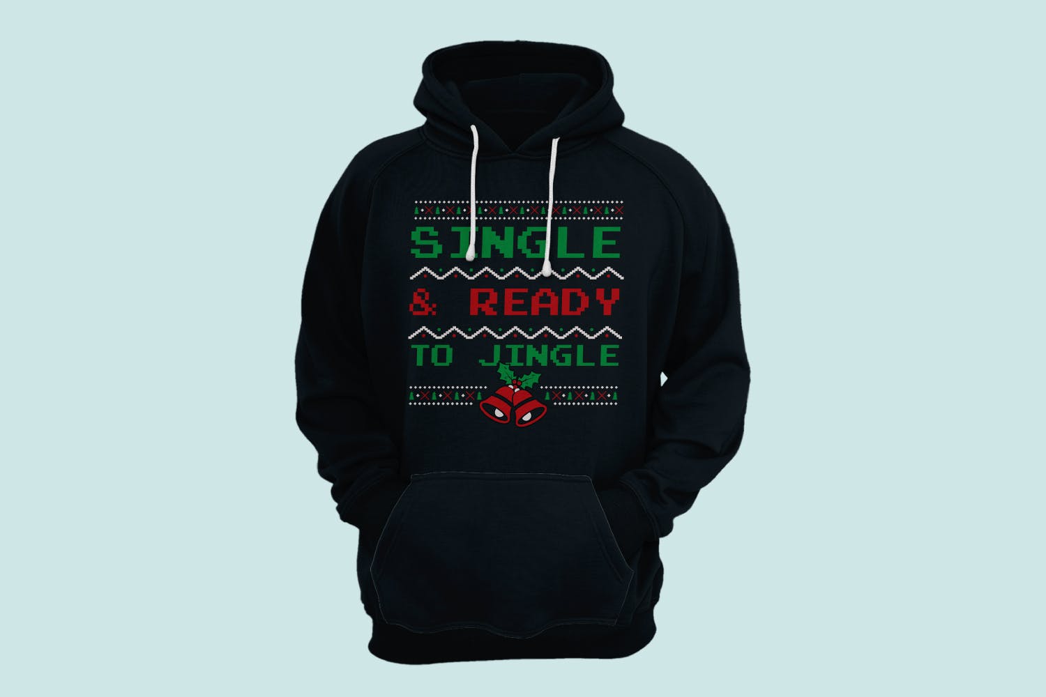 圣诞叮当毛衣T恤印花手绘图案设计素材 Christmas Jingle Sweater T-Shirt Xmas Retro Party插图(3)