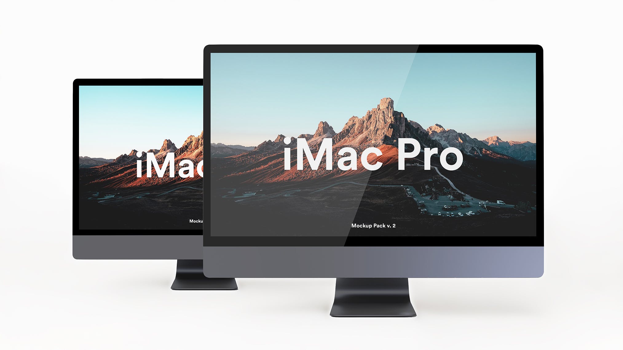 5K高分辨率iMac Pro一体机多角度样机模板 iMac Pro Kit插图8