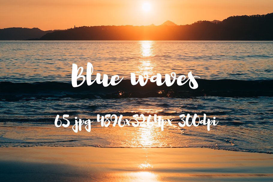 湖光山色高清照片素材 Blue waves photo pack插图(30)
