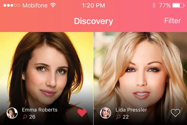 在线约会陌生交友手机APP应用UI套件 Bubbdy – Dating App UI Kit插图(10)