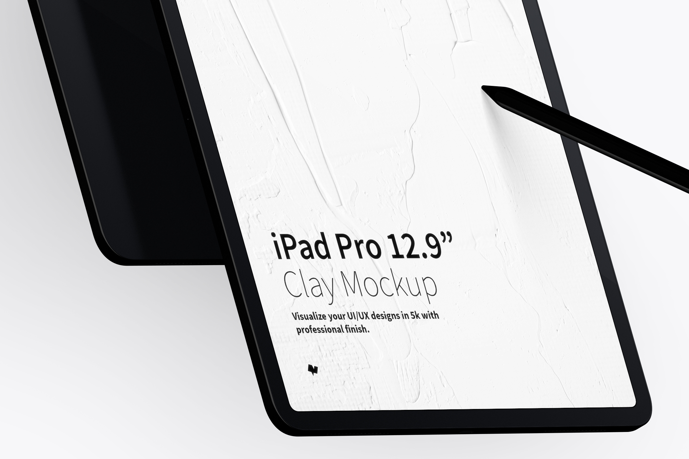 iPad Pro平板电脑纵向正面和背面视图样机模板 Clay iPad Pro 12.9” Mockup, Portrait Front and Back View插图2 iPad Pro平板电脑纵向正面和背面视图样机模板 Clay iPad Pro 12.9” Mockup, Portrait Front and Back View插图2