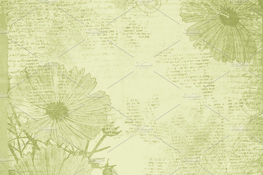 复古礼品花卉纸张图案叠层 Paper Overlays插图(2)