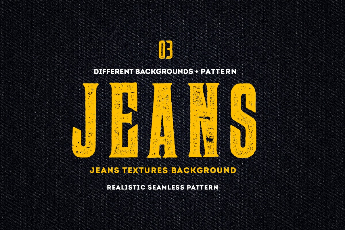牛仔布材质无缝纹理背景素材 Jeans Textures Backgrounds – Seamless Patterns插图
