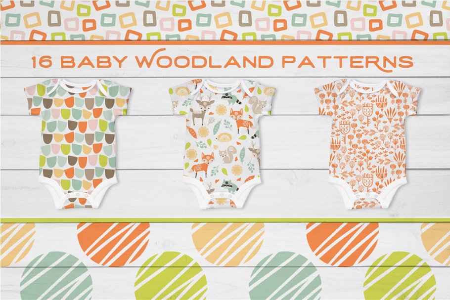 可爱的林地小动物元素 Baby Woodland Design Pack插图6